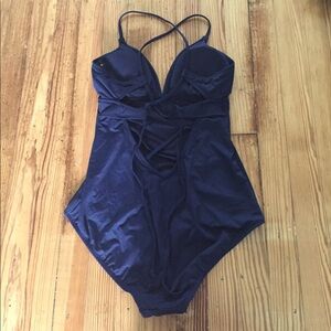 Athleta Navy One Piece Swimsuit